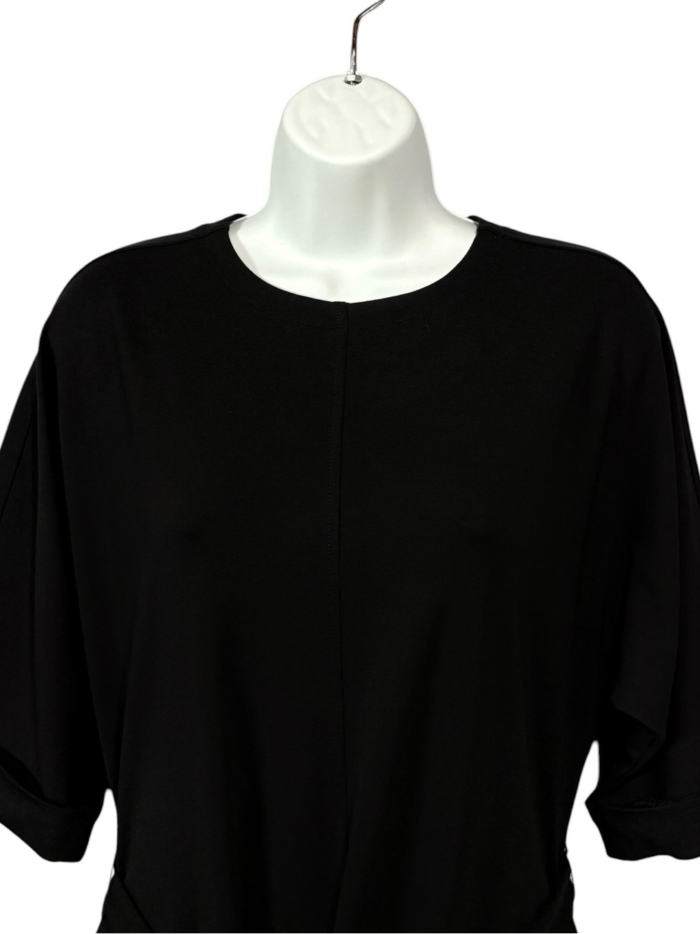 RW&CO, Black Stretch Belted Shift Dress, Medium, Pockets Career Minimalist - Picture 5 of 9